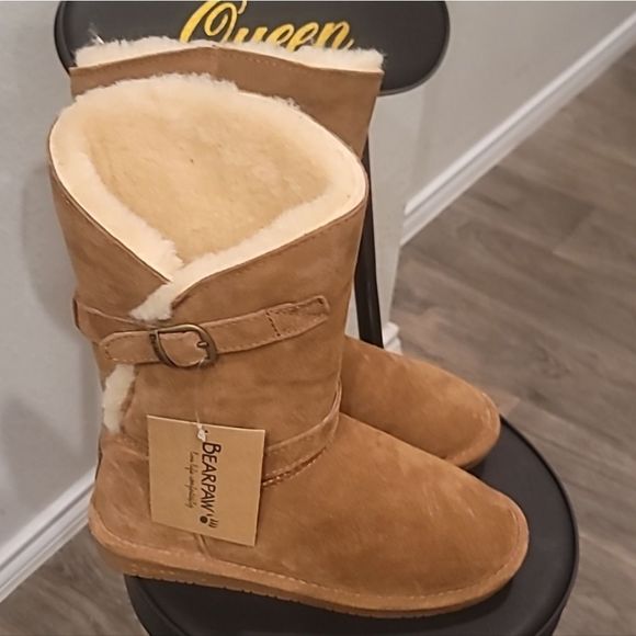 BearPaw Tatum Lined Mid-Calf Shearling Winter Boots- - Picture 5 of 7